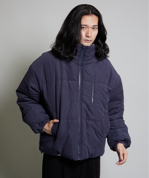 セール】2WAYピーチ起毛*ナイロンテックリバーシブルジャケット