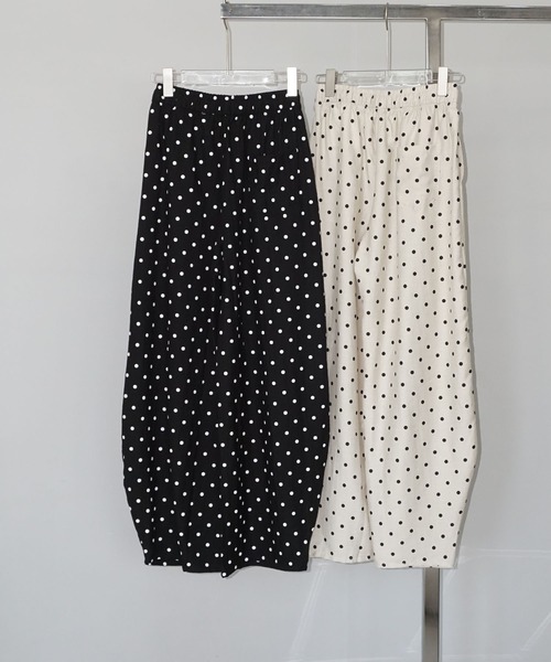 chuclla(チュクラ)の「ドット柄 リラックスパンツ chw25s092(その他パンツ・レディース・ホワイト/ブラック・L/M/S)」の19枚目の写真