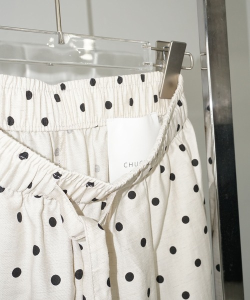 chuclla(チュクラ)の「ドット柄 リラックスパンツ chw25s092(その他パンツ・レディース・ホワイト/ブラック・L/M/S)」の21枚目の写真