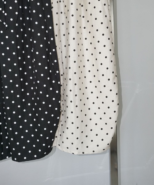 chuclla(チュクラ)の「ドット柄 リラックスパンツ chw25s092(その他パンツ・レディース・ホワイト/ブラック・L/M/S)」の22枚目の写真
