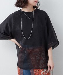 NUNIFE | 【NUNIFE】オーガンジー重ねラグランT(Tシャツ/カットソー)