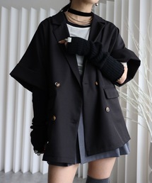 Abor（アボア）の「【バックスリットショートスリーブジャケット（裏地無し）】セットアップ可能（テーラードジャケット）」