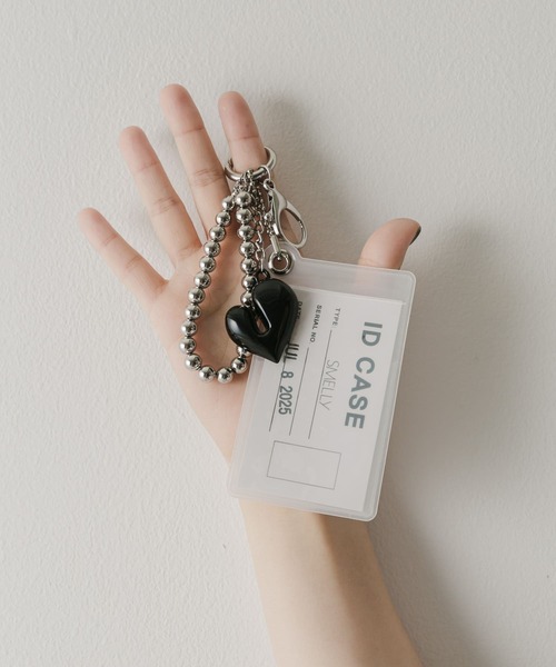 クリアケースハートセットキーチェーン（キーホルダー）｜SMELLY