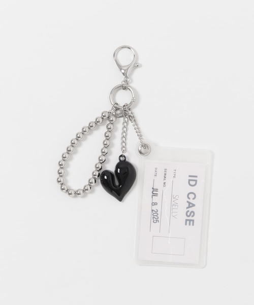 SMELLY（スメリー）の「クリアケースハートセットキーチェーン（キーホルダー・レディース・ホワイト/イエロー・-）」の7枚目の写真