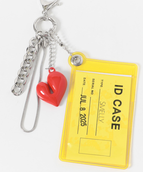 クリアケースハートセットキーチェーン（キーホルダー）｜SMELLY