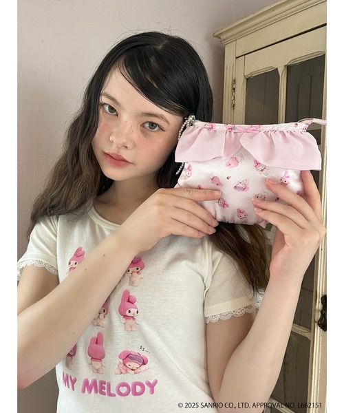 sanrio(サンリオ)の「【MY MELODY】 ENCYCLOPEDIA TEE(Tシャツ/カットソー・レディース・ブラック/オフホワイト・FREE)」の18枚目の写真