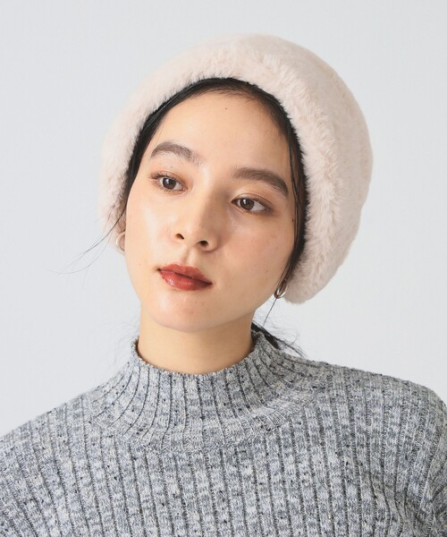 Ray BEAMS(レイビームス)の「フェイクファー イヤーマフ 25AW(イヤーマフ・レディース・ダークブラウン/ベージュ/ブラック・ONE SIZE)」の4枚目の写真