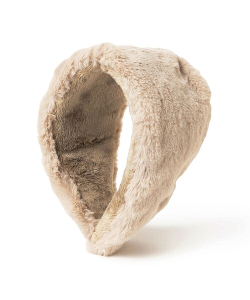 Ray BEAMS(レイビームス)の「フェイクファー イヤーマフ 25AW(イヤーマフ・レディース・ダークブラウン/ベージュ/ブラック・ONE SIZE)」の8枚目の写真