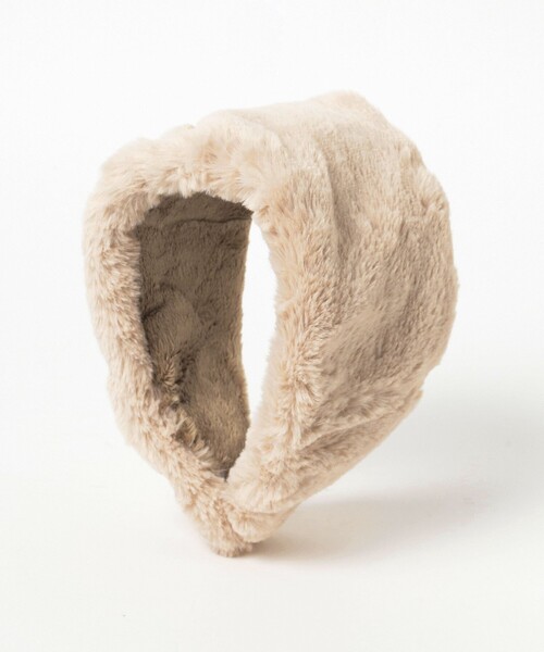 Ray BEAMS(レイビームス)の「フェイクファー イヤーマフ 25AW(イヤーマフ・レディース・ダークブラウン/ベージュ/ブラック・ONE SIZE)」の9枚目の写真