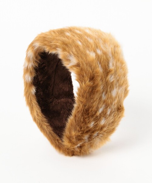 Ray BEAMS(レイビームス)の「フェイクファー イヤーマフ 25AW(イヤーマフ・レディース・ダークブラウン/ベージュ/ブラック・ONE SIZE)」の12枚目の写真