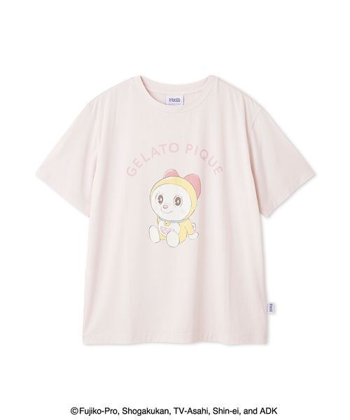 GELATO PIQUE キャラクターTシャツ ホワイト ドラえもん】【レディース】ワンポイントTシャツ（ルームウェア