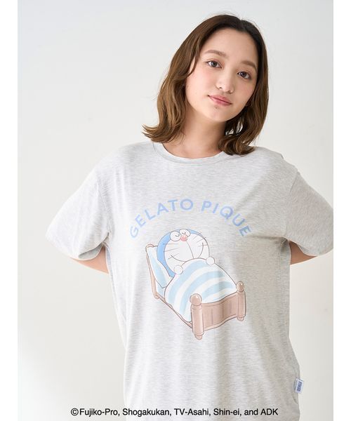 ドラえもん】【レディース】ワンポイントTシャツ（ルームウェア