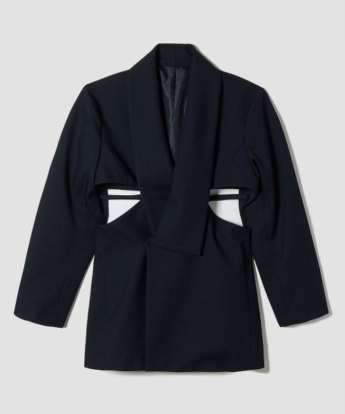 TELOPLAN(テーロプラン)の「【TELOPLAN】Pema Jacket / ペマジャケット(テーラードジャケット・レディース・ブラック/ブラウン・ONE SIZE)」の3枚目の写真