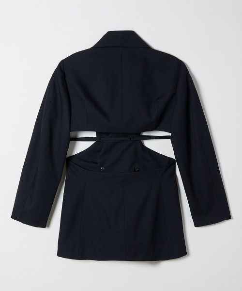 TELOPLAN(テーロプラン)の「【TELOPLAN】Pema Jacket / ペマジャケット(テーラードジャケット・レディース・ブラック/ブラウン・ONE SIZE)」の4枚目の写真