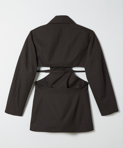 TELOPLAN(テーロプラン)の「【TELOPLAN】Pema Jacket / ペマジャケット(テーラードジャケット・レディース・ブラック/ブラウン・ONE SIZE)」の9枚目の写真