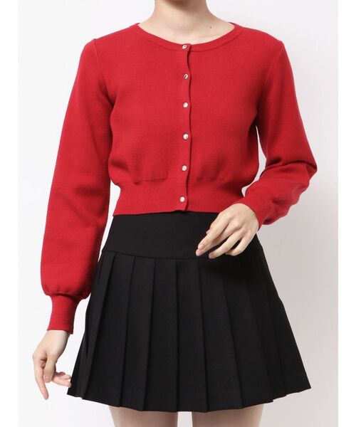 RESEXXY（リゼクシー）の「クルーネックニットカーデ（カーディガン/ボレロ・レディース・その他1/レッド/ブルー/ブラック/グレー・FREE）」の18枚目の写真