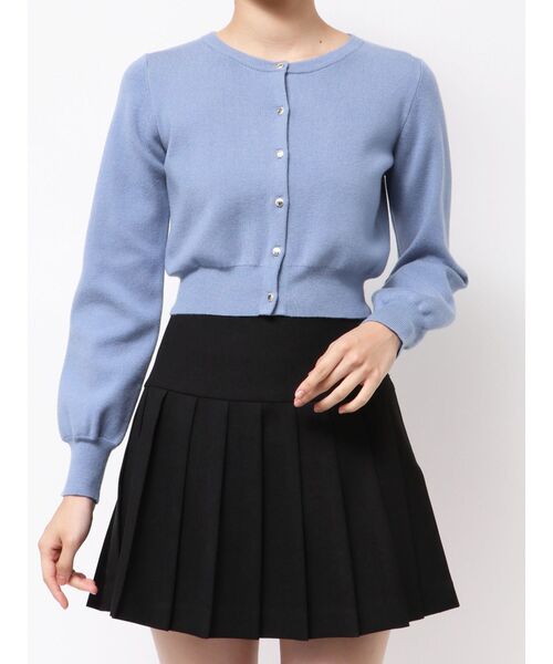 RESEXXY（リゼクシー）の「クルーネックニットカーデ（カーディガン/ボレロ・レディース・その他1/レッド/ブルー/ブラック/グレー・FREE）」の6枚目の写真