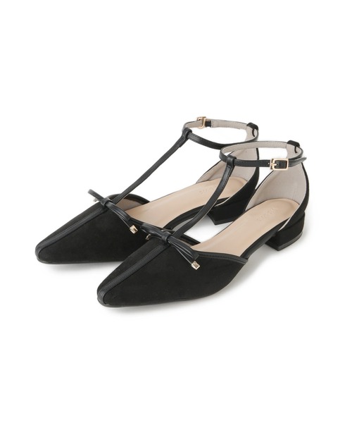 Juze（ジュゼ）の「Tストラップリボンパンプス（パンプス・レディース・ブラック/キャメル・L/M/S）」の6枚目の写真
