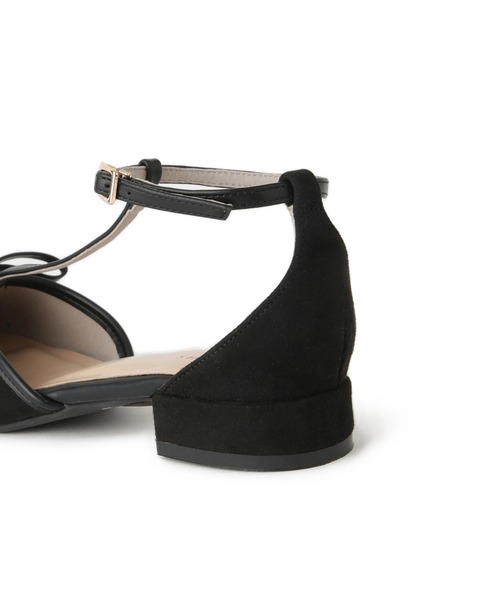 Juze（ジュゼ）の「Tストラップリボンパンプス（パンプス・レディース・ブラック/キャメル・L/M/S）」の7枚目の写真