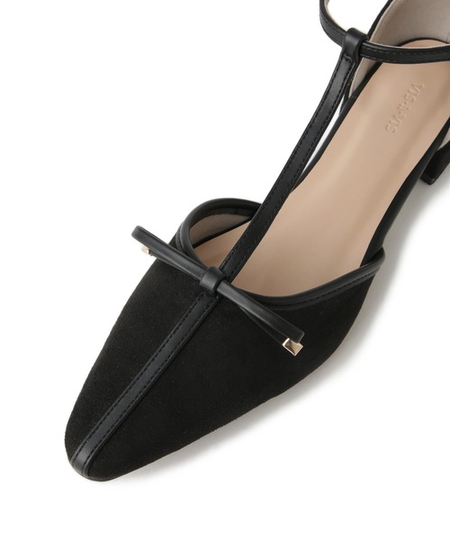 Juze（ジュゼ）の「Tストラップリボンパンプス（パンプス・レディース・ブラック/キャメル・L/M/S）」の15枚目の写真