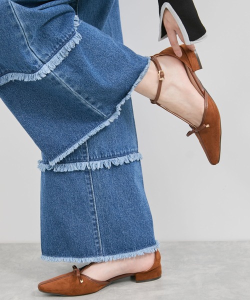 Juze（ジュゼ）の「Tストラップリボンパンプス（パンプス・レディース・ブラック/キャメル・L/M/S）」の17枚目の写真