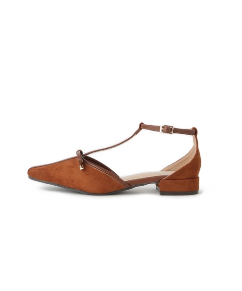 Juze（ジュゼ）の「Tストラップリボンパンプス（パンプス・レディース・ブラック/キャメル・L/M/S）」の9枚目の写真