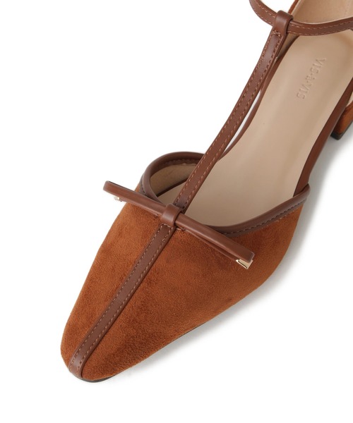 Juze（ジュゼ）の「Tストラップリボンパンプス（パンプス・レディース・ブラック/キャメル・L/M/S）」の12枚目の写真