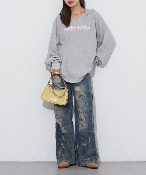 RePRODUCTION LABEL（リプロダクションレーベル）の「【RePRODUCTION LABEL / リプロダクションレーベル】フェードスキッパーサーマルロンT（Tシャツ/カットソー・レディース・レッド/ブルー/チャコールグレー/グレー・FREE）」の7枚目の写真