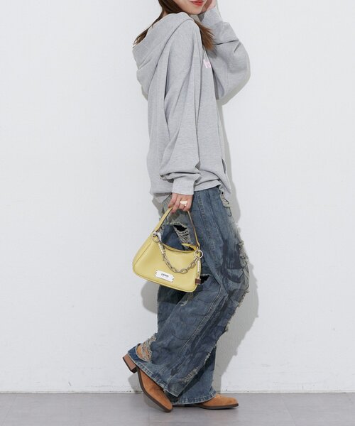 RePRODUCTION LABEL（リプロダクションレーベル）の「【RePRODUCTION LABEL / リプロダクションレーベル】フェードスキッパーサーマルロンT（Tシャツ/カットソー・レディース・レッド/ブルー/チャコールグレー/グレー・FREE）」の8枚目の写真