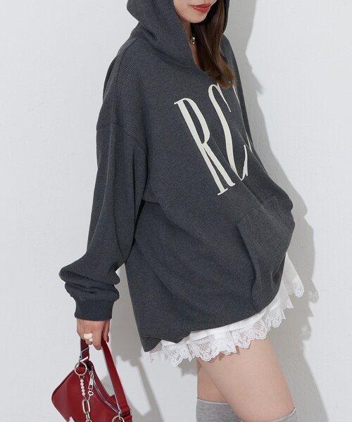 RePRODUCTION LABEL（リプロダクションレーベル）の「【RePRODUCTION LABEL / リプロダクションレーベル】フェードスキッパーサーマルロンT（Tシャツ/カットソー・レディース・レッド/ブルー/チャコールグレー/グレー・FREE）」の13枚目の写真