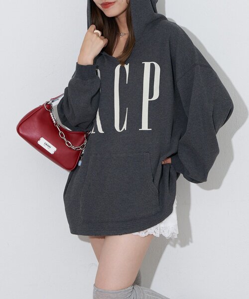 RePRODUCTION LABEL（リプロダクションレーベル）の「【RePRODUCTION LABEL / リプロダクションレーベル】フェードスキッパーサーマルロンT（Tシャツ/カットソー・レディース・レッド/ブルー/チャコールグレー/グレー・FREE）」の14枚目の写真
