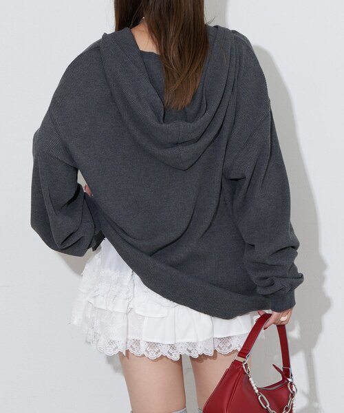 RePRODUCTION LABEL（リプロダクションレーベル）の「【RePRODUCTION LABEL / リプロダクションレーベル】フェードスキッパーサーマルロンT（Tシャツ/カットソー・レディース・レッド/ブルー/チャコールグレー/グレー・FREE）」の16枚目の写真