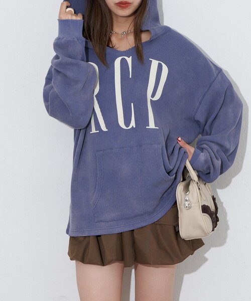 RePRODUCTION LABEL（リプロダクションレーベル）の「【RePRODUCTION LABEL / リプロダクションレーベル】フェードスキッパーサーマルロンT（Tシャツ/カットソー・レディース・レッド/ブルー/チャコールグレー/グレー・FREE）」の22枚目の写真