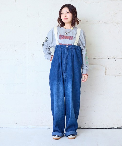MARKEY'S（マーキーズ）の「デニムエヴォルブサロペット/おとな（デニムパンツ・レディース・ブルー/ブラック・160cm）」の7枚目の写真