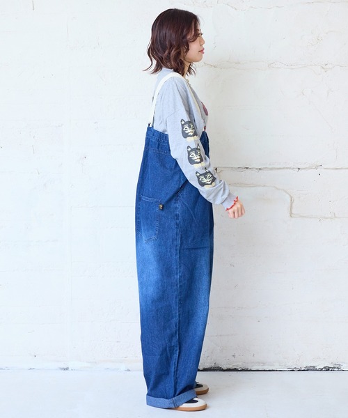 MARKEY'S（マーキーズ）の「デニムエヴォルブサロペット/おとな（デニムパンツ・レディース・ブルー/ブラック・160cm）」の8枚目の写真