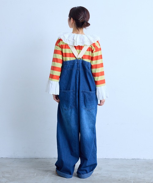 MARKEY'S（マーキーズ）の「デニムエヴォルブサロペット/おとな（デニムパンツ・レディース・ブルー/ブラック・160cm）」の6枚目の写真
