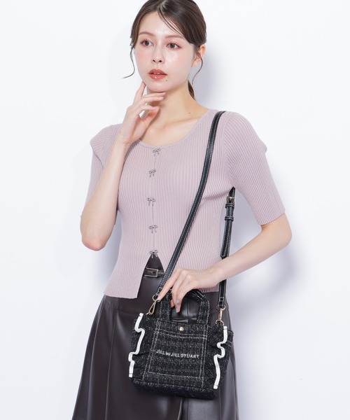 ジル バイ ジル スチュアート（JILL by JILL STUART）/リボンビジューリブニット ◇リボンビジューリブニット（ニット/セーター）｜JILL by JILL STUART