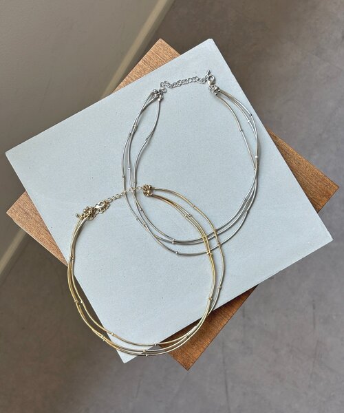 Thevon（ゼボン）の「【heilly/ヘイリー】ポキポキショートネックレス（ネックレス・レディース・シルバー/ゴールド・FREE）」の6枚目の写真