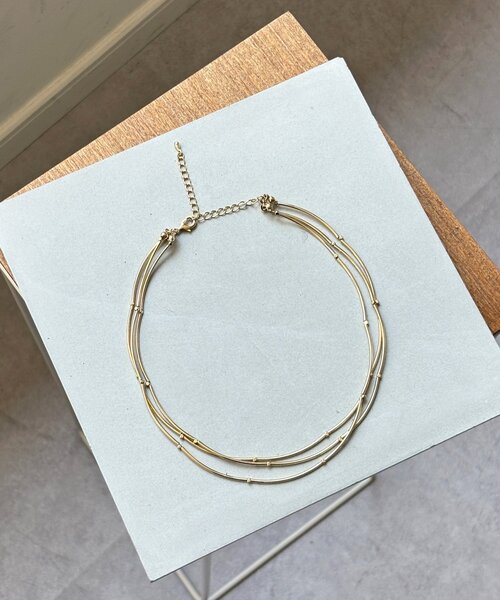 Thevon（ゼボン）の「【heilly/ヘイリー】ポキポキショートネックレス（ネックレス・レディース・シルバー/ゴールド・FREE）」の3枚目の写真