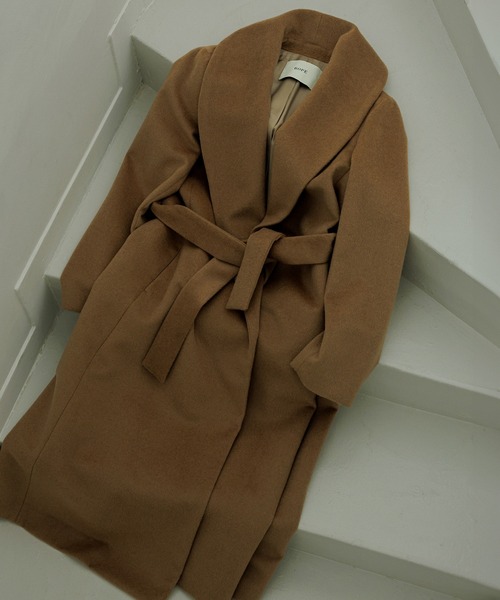 カシミヤ　ショールカラーコート　ベージュ　cashmere ポンチョ　アウター カシミヤ ショールカラーコート ベージュ cashmere ポンチョ