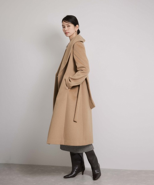 プレミアムカシミヤ ショールカラーコート【25AW】（ステン