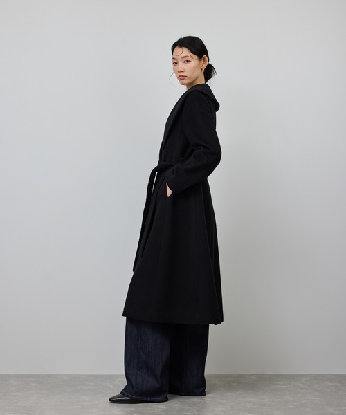 まーちゃん！ROPE プレミアムカシミヤショールカラーコート 40 ROPE'（ロペ） ステンカラーコート コート プレミアムカシミヤ