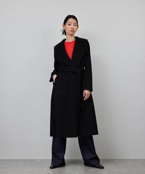 プレミアムカシミヤ ショールカラーコート【25AW】（ステン