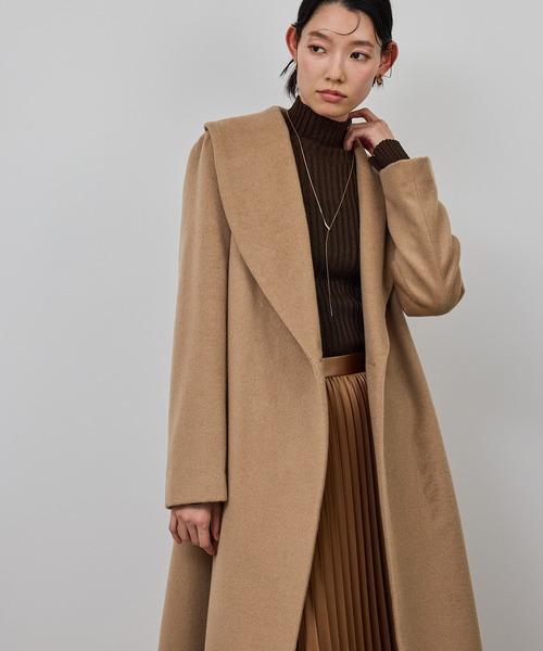 プレミアムカシミヤ ショールカラーコート【25AW】（ステンカラー