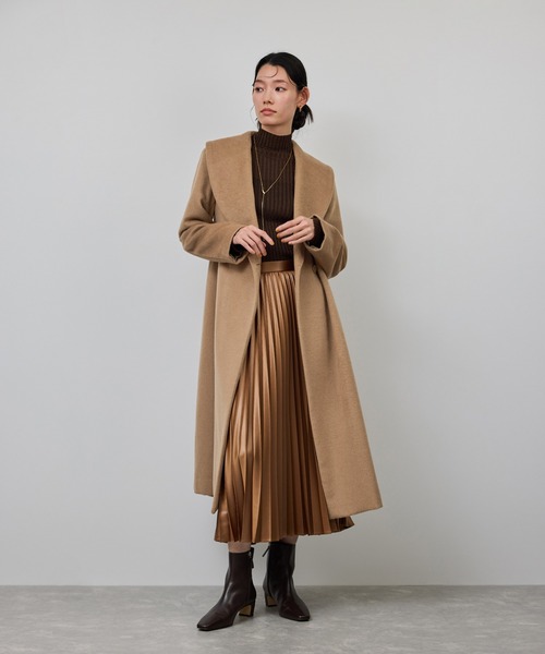 【20AW】ROPE プレミアムカシミヤショールカラーコート ROPE'（ロペ）の「【20AW】プレミアムカシミヤショールカラー