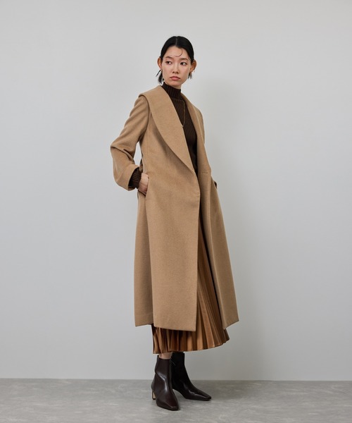 プレミアムカシミヤ ショールカラーコート【25AW】（ステンカラー