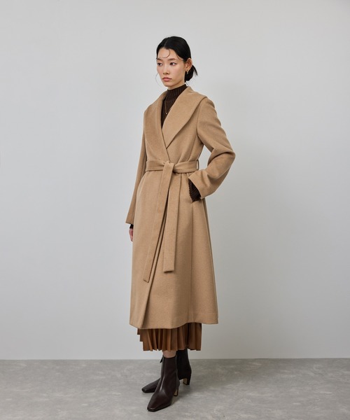 プレミアムカシミヤ ショールカラーコート【25AW】（ステンカラー