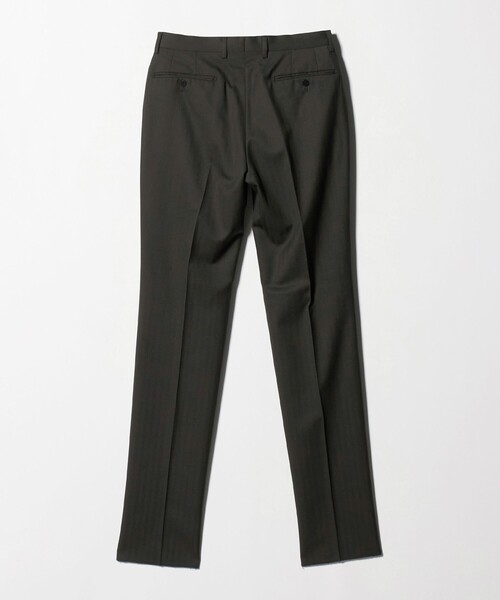 green label relaxing(グリーンレーベルリラクシング)の「GUABELLO ヘリンボーン HX 1プリーツ スーツパンツ(スーツパンツ・メンズ・ダークグリーン/ダークブラウン・76/84/72/80/88/92)」の10枚目の写真