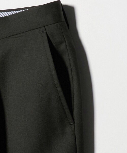 green label relaxing(グリーンレーベルリラクシング)の「GUABELLO ヘリンボーン HX 1プリーツ スーツパンツ(スーツパンツ・メンズ・ダークグリーン/ダークブラウン・76/84/72/80/88/92)」の12枚目の写真
