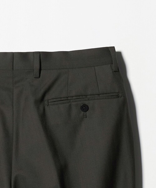 green label relaxing(グリーンレーベルリラクシング)の「GUABELLO ヘリンボーン HX 1プリーツ スーツパンツ(スーツパンツ・メンズ・ダークグリーン/ダークブラウン・76/84/72/80/88/92)」の13枚目の写真
